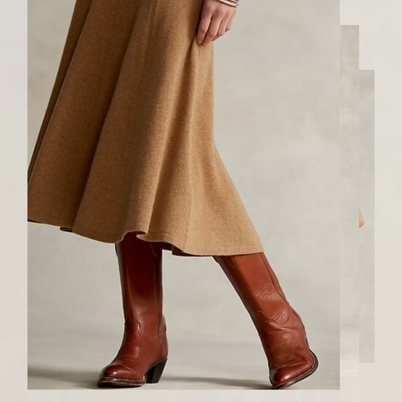 Polo Ralph Lauren Cashmere Cap-Sleeve Dress scoop neck size large - Picture 7 of 16